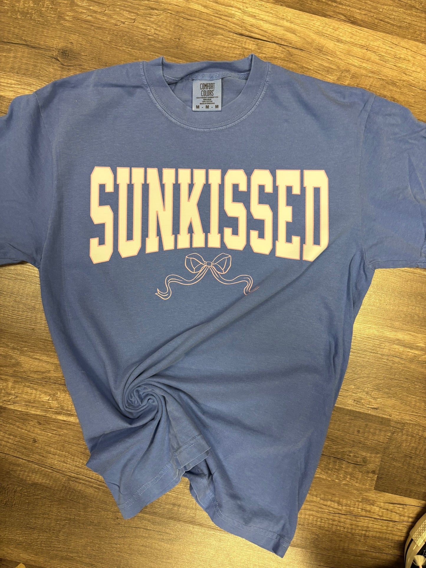 Neon Blue Sunkissed Bow Tee