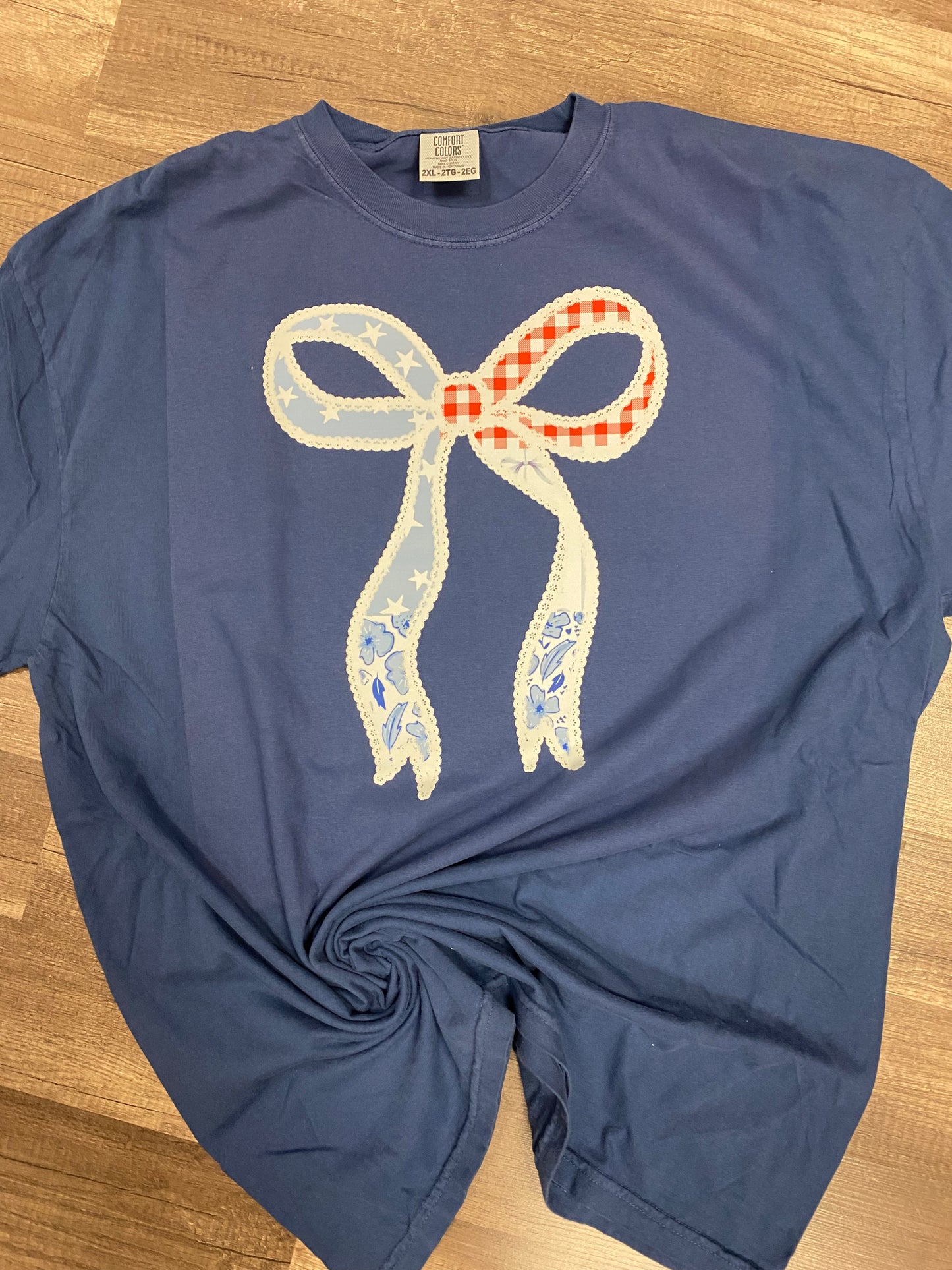 Patriotic Lace Bow Tee