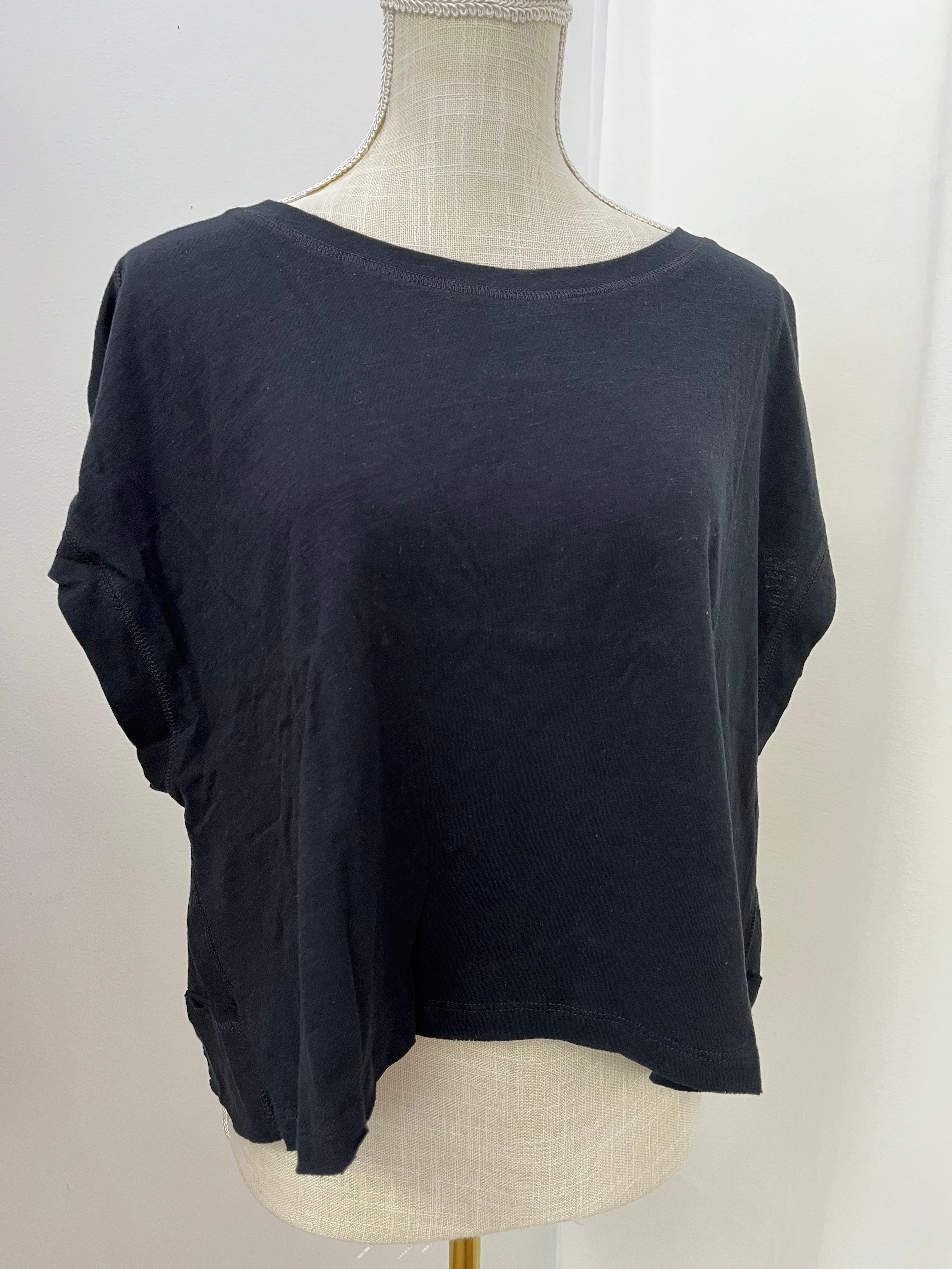 Cotton Slub Open Back Top