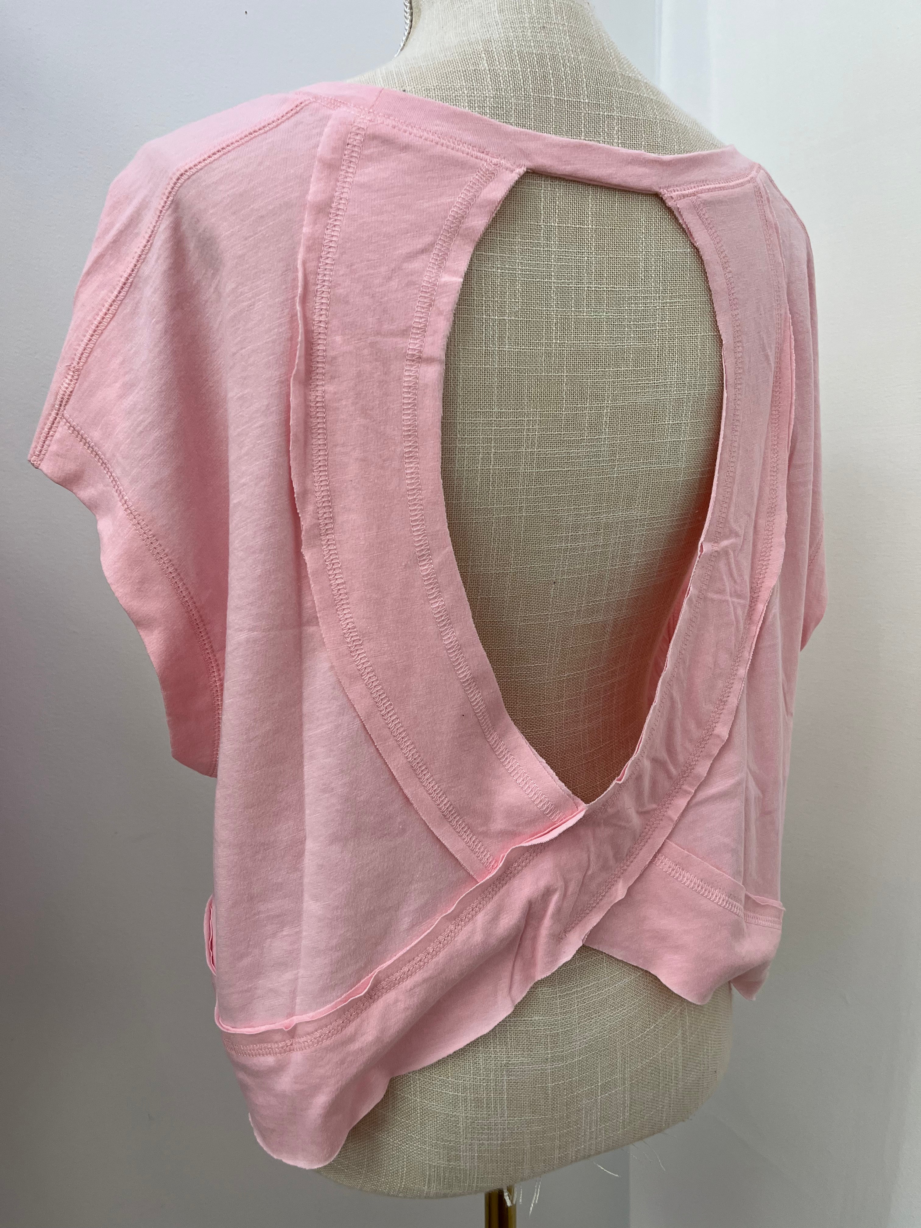 Cotton Slub Open Back Top