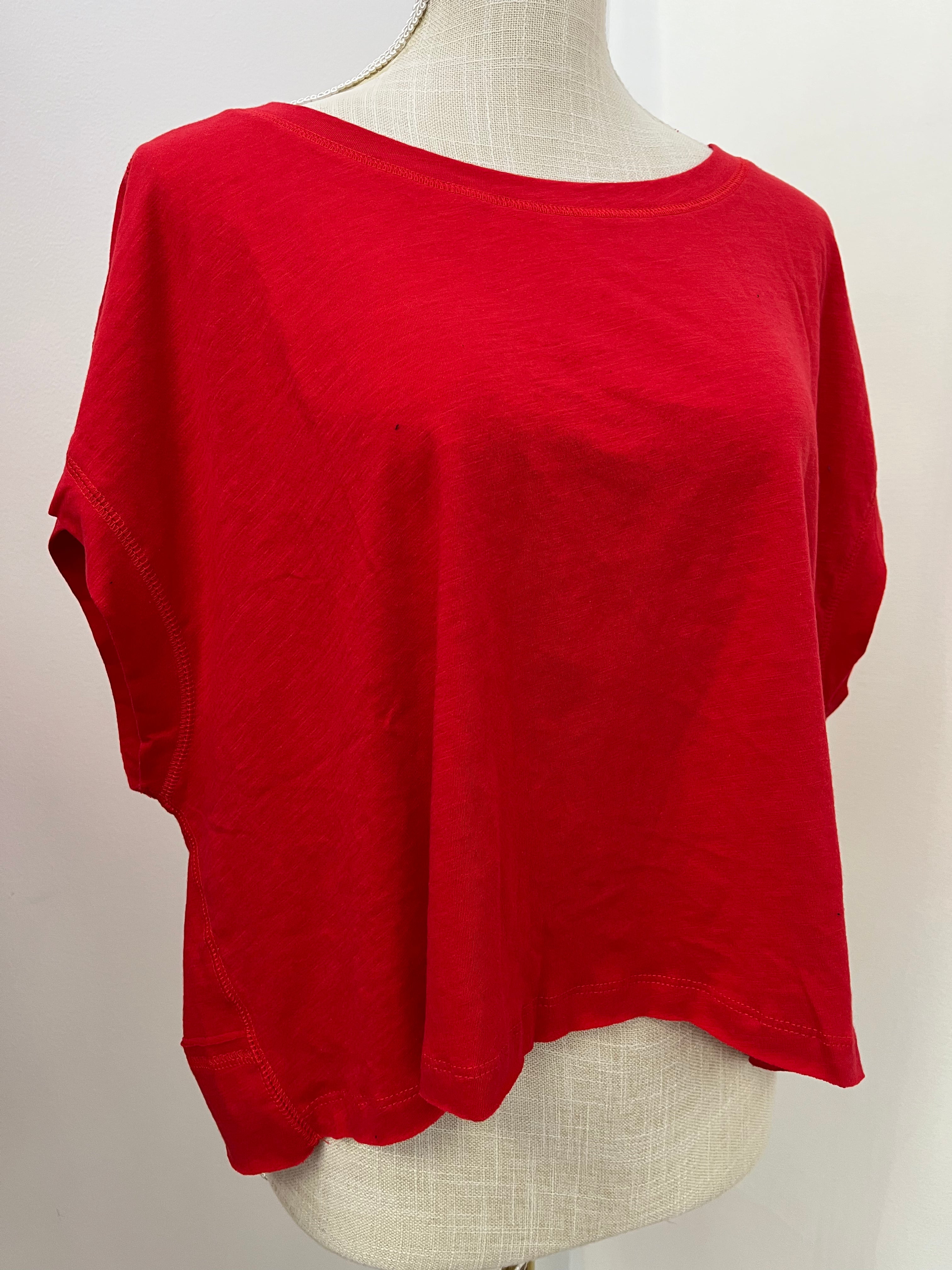 Cotton Slub Open Back Top