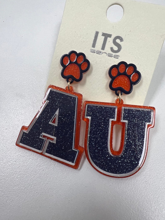 Auburn AU Acrylic W/ Paw Studs