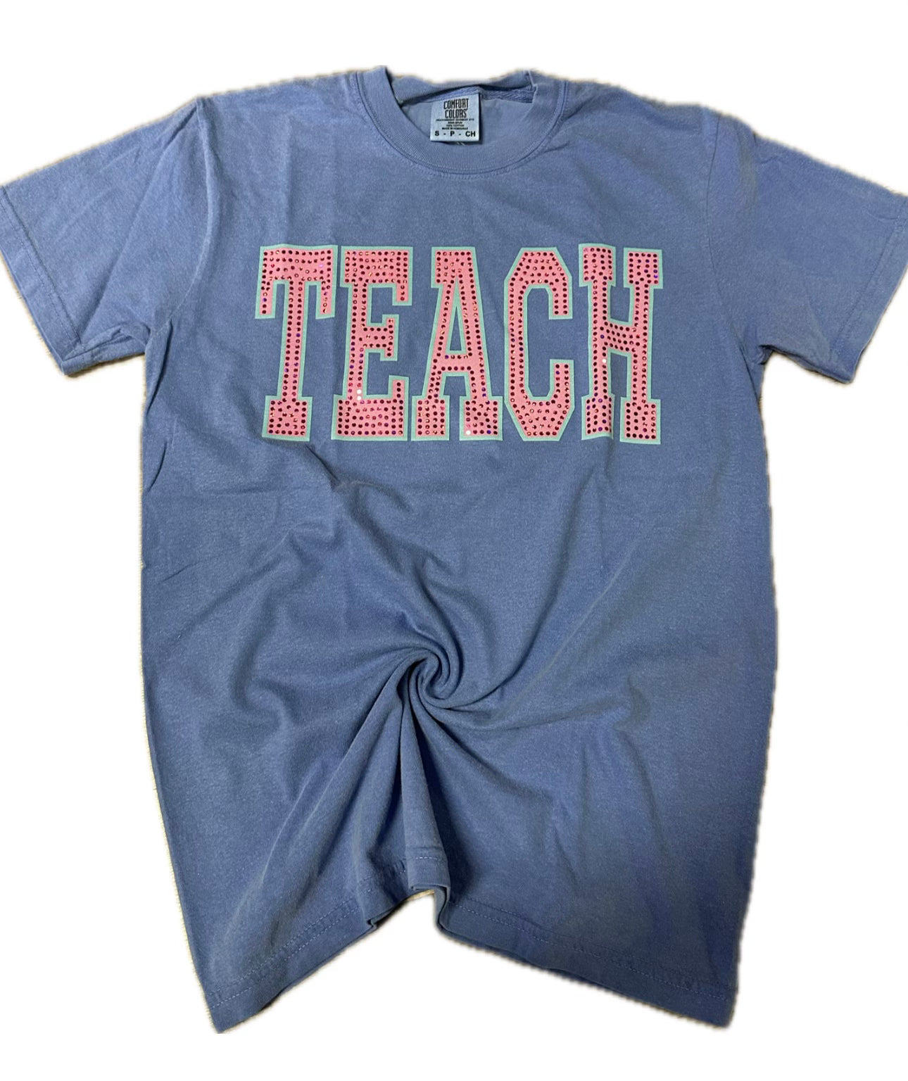 Teach Purple & Pink Sequin Tee