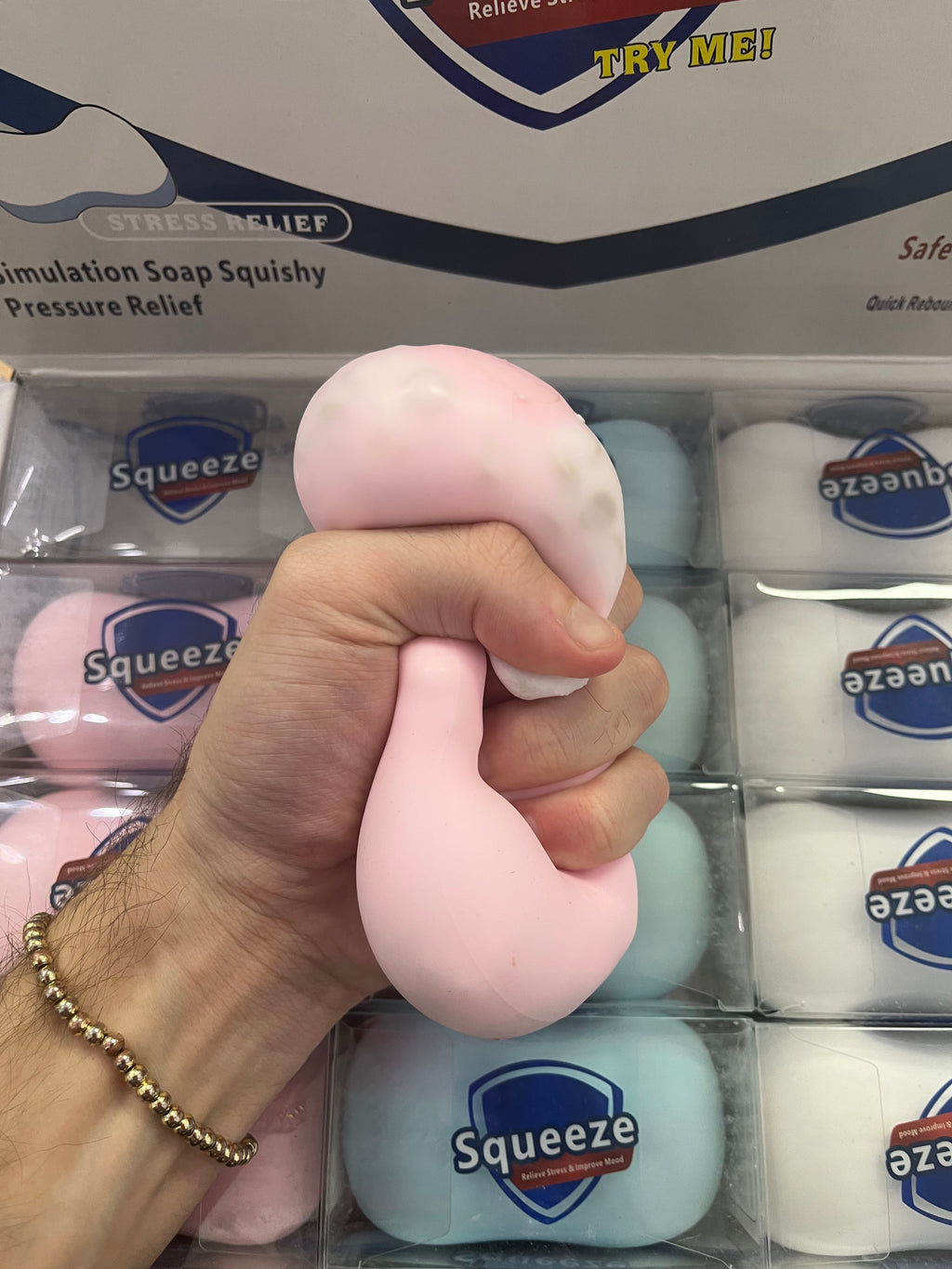 Soap Bar Squishy Sensory ASMR crunch toy