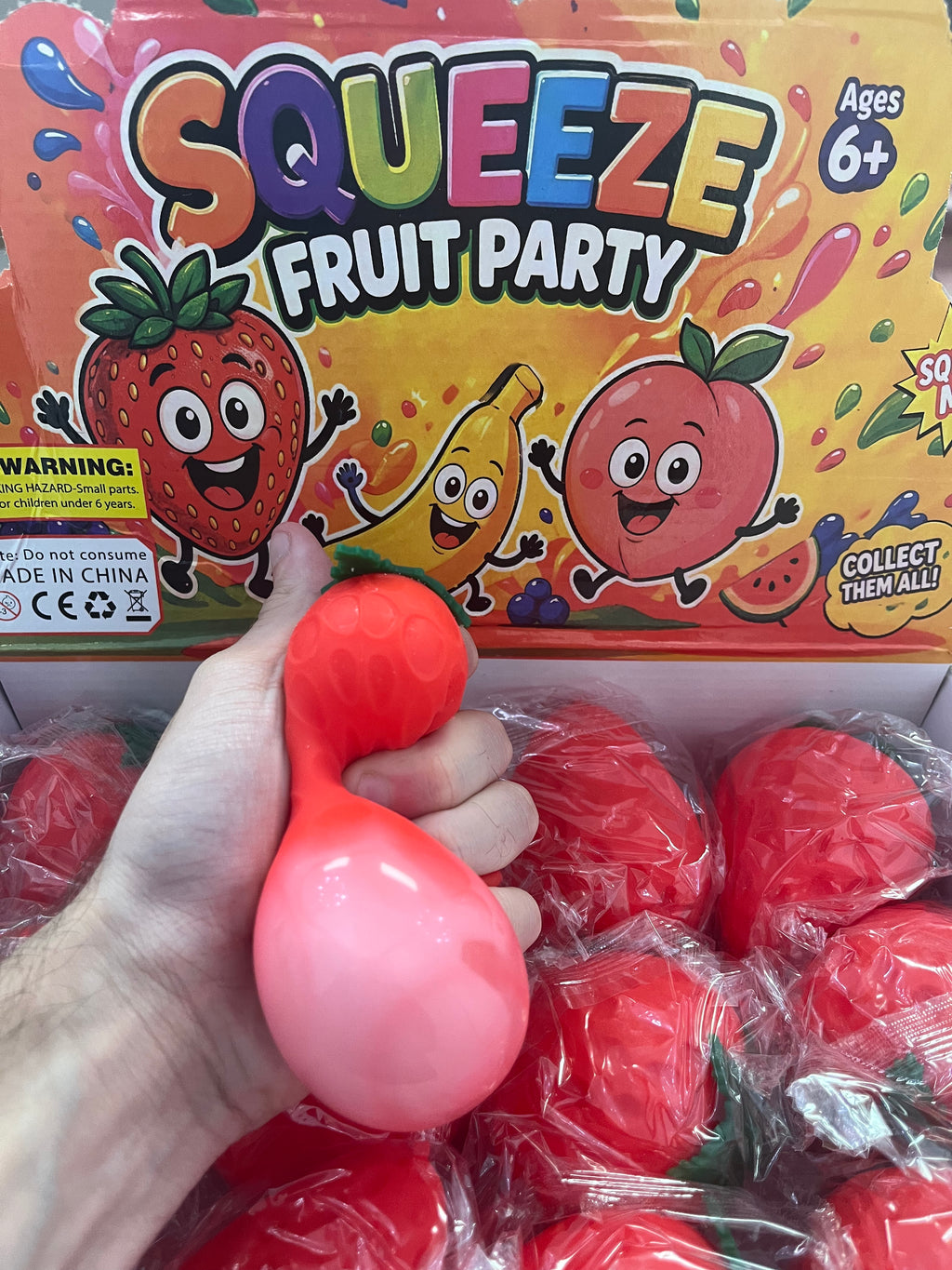Mini Strawberry Squishy Sensory Toy