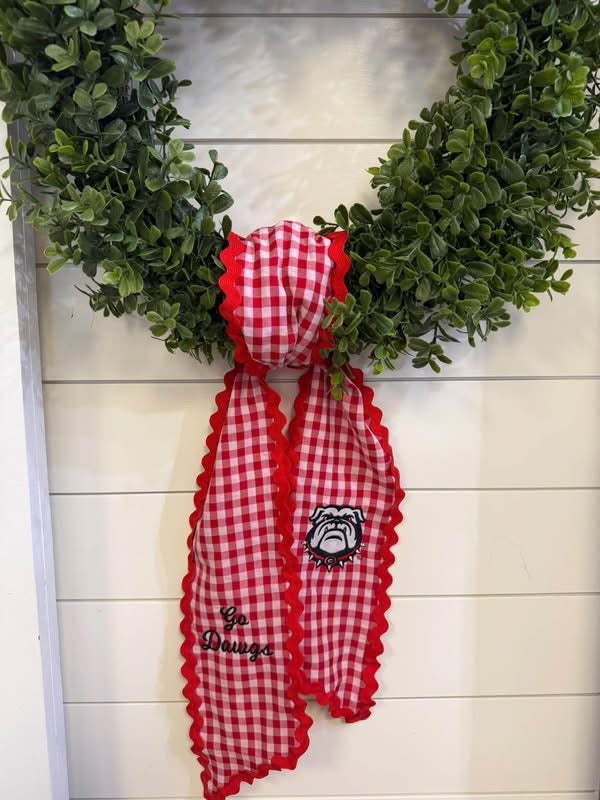 Georgia Bulldogs UGA SEC Wreath Sash
