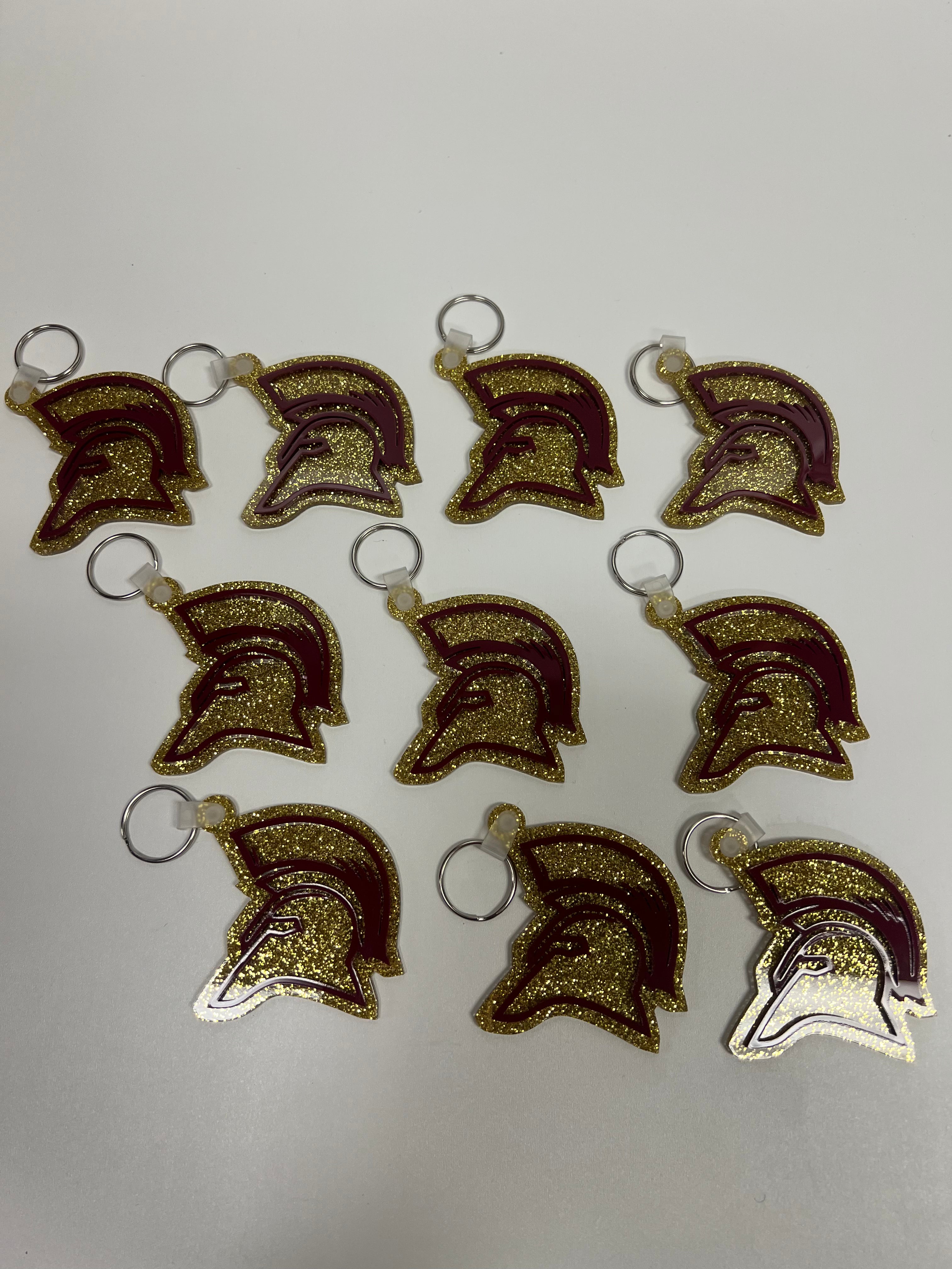 South Paulding Spartans Keychain