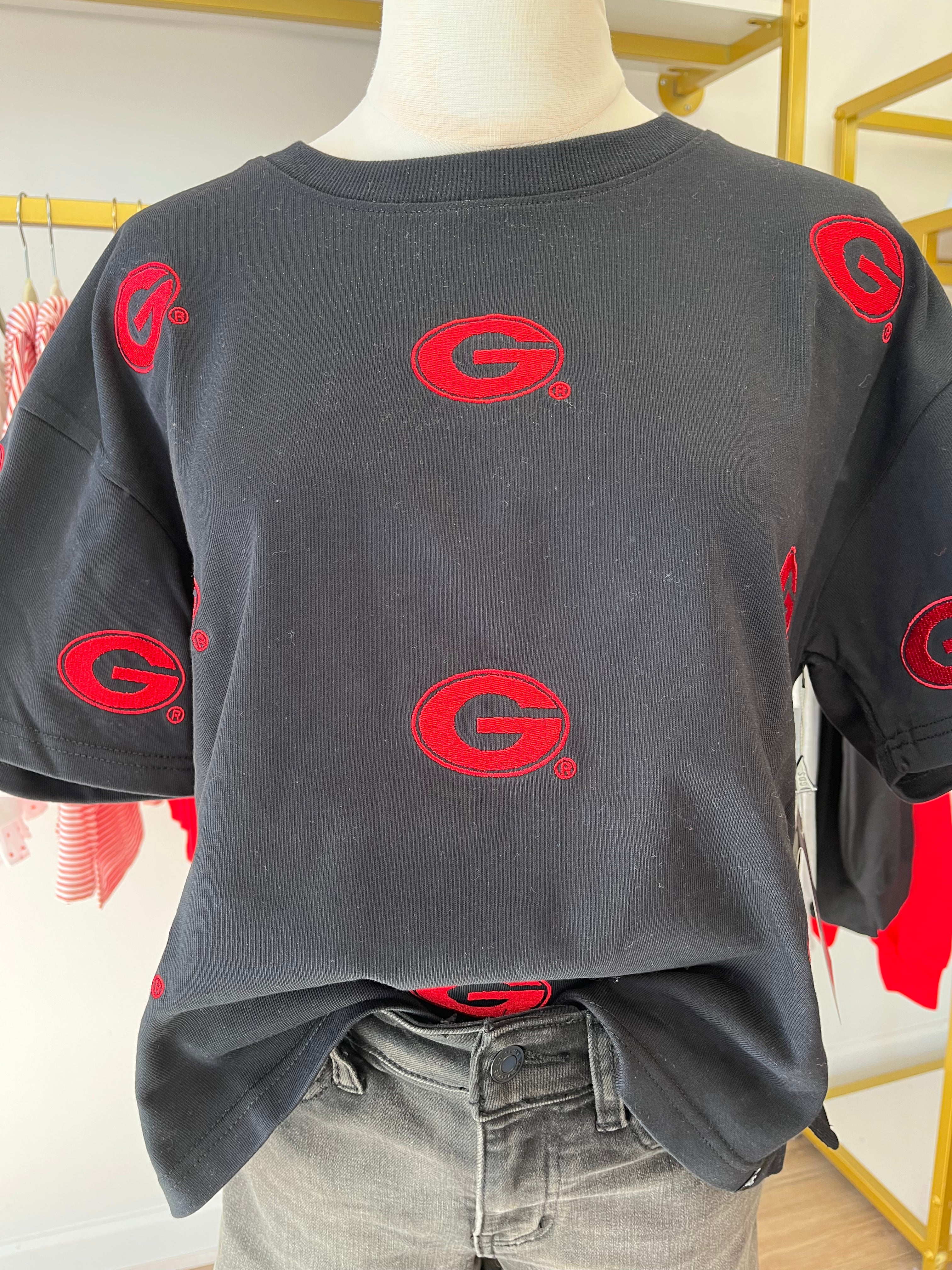 The UGA Ritter Repeat Heavyweight Cropped Tee - GAMEDAY SOCIAL