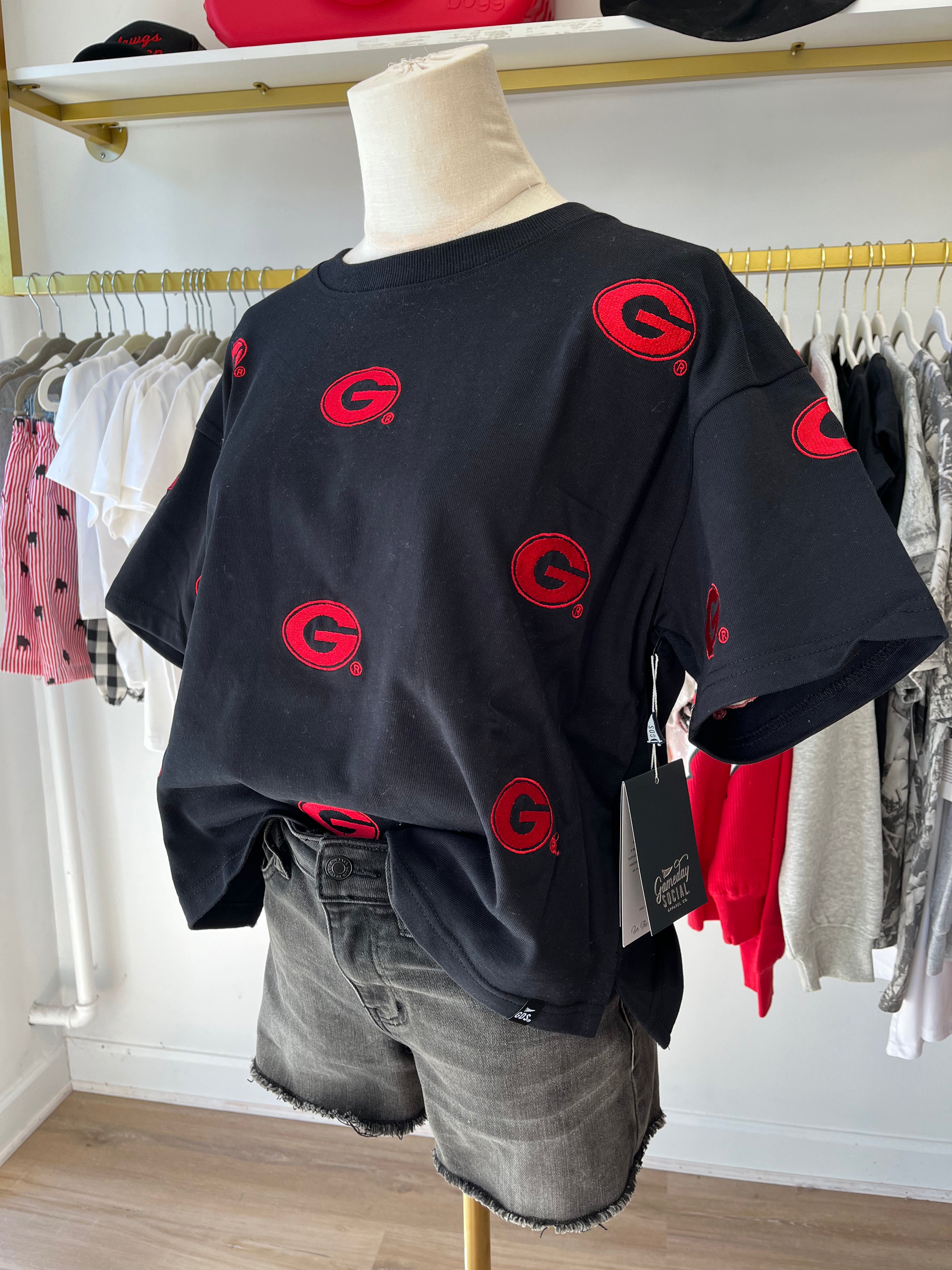 The UGA Ritter Repeat Heavyweight Cropped Tee - GAMEDAY SOCIAL