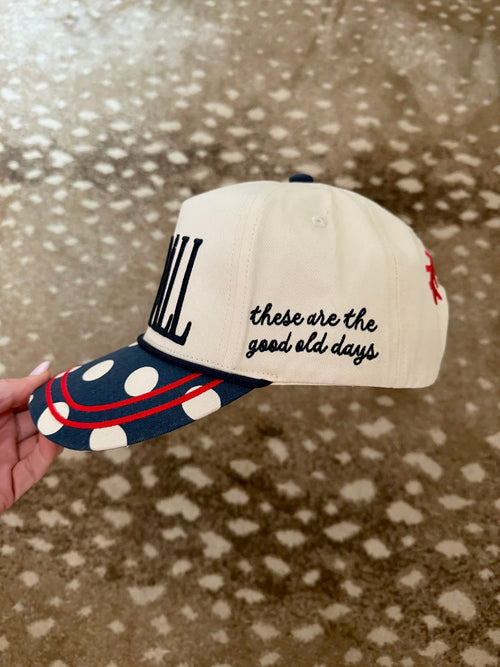 BASEBALL Polka Dot Trendy Hat