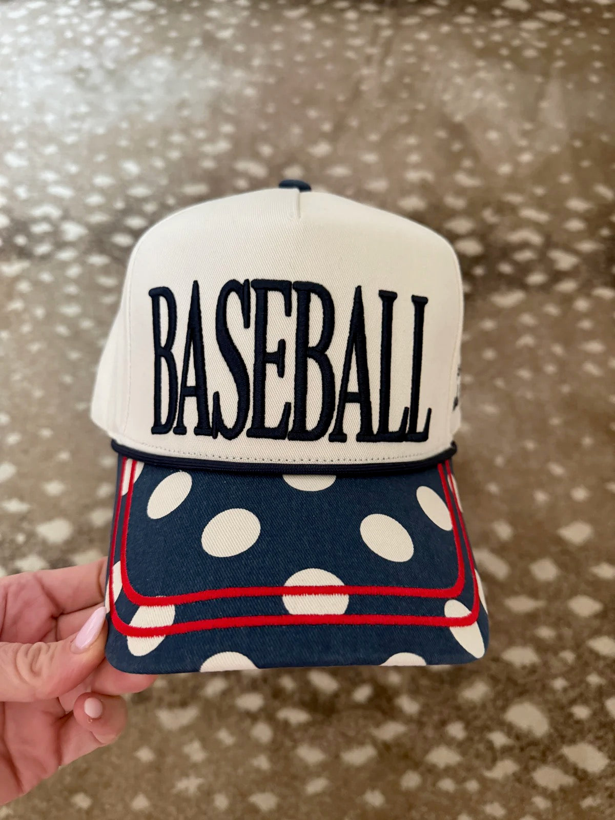 BASEBALL Polka Dot Trendy Hat