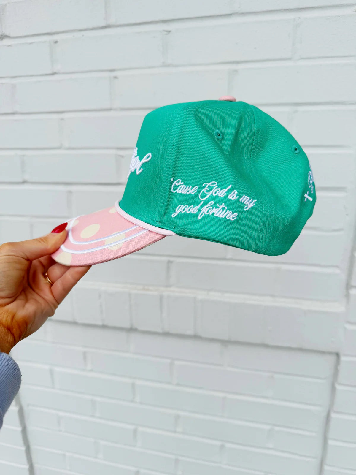 The Luckiest Girl Polka Dot Trendy Hat