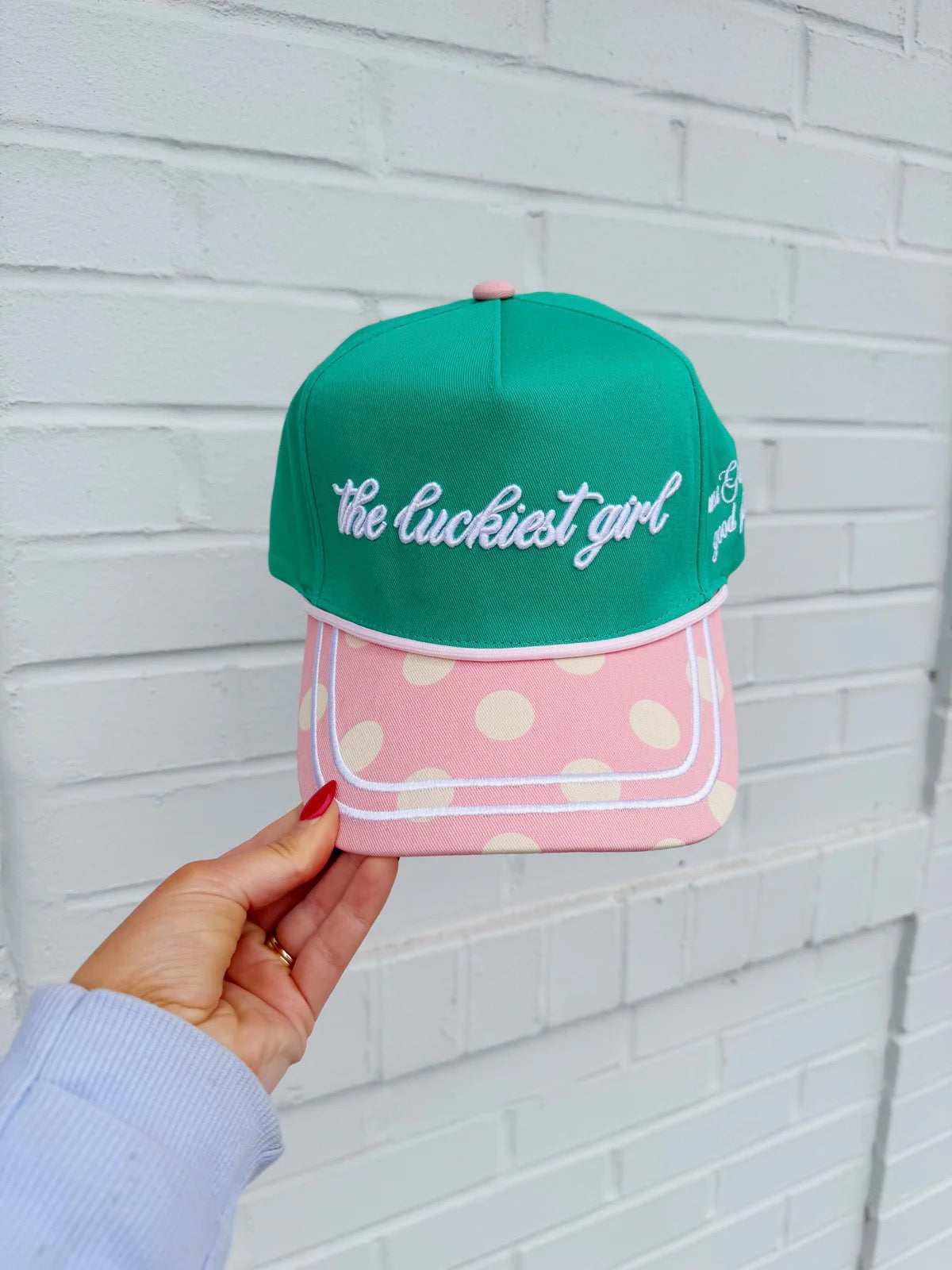 The Luckiest Girl Polka Dot Trendy Hat