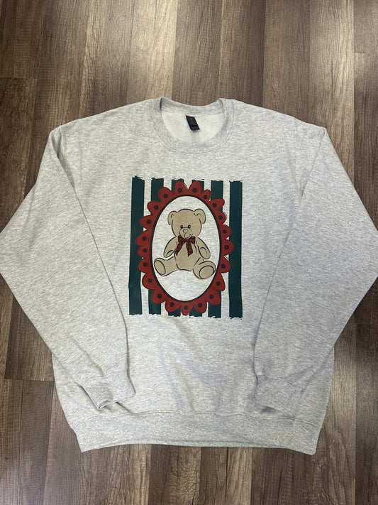Teddy Bear Stripped Portrait Short Sleeve/ Long Sleeve/ Sweatshirt