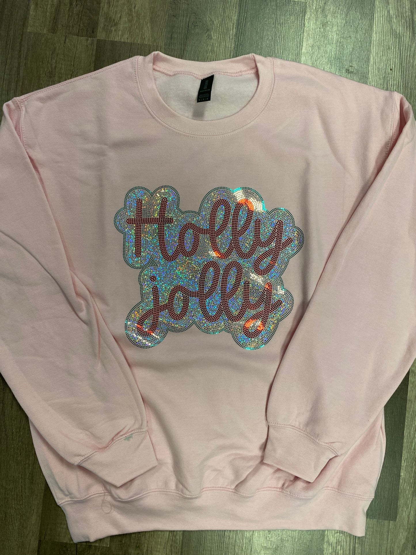 Holly Jolly Rhinestone Short Sleeve/ Long Sleeve/ Sweatshirt