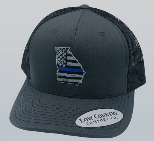 Georgia Blue Line Charcoal/Black Hat