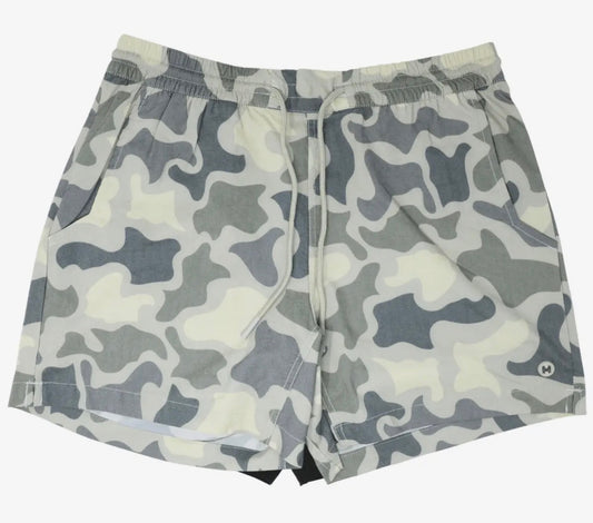 Mad Hatter Camo Volley Shorts- Moss