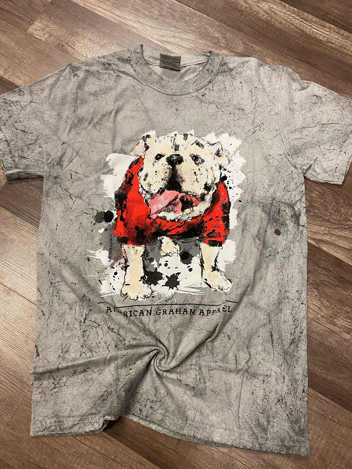 Bulldog Acid Wash Tee UGA