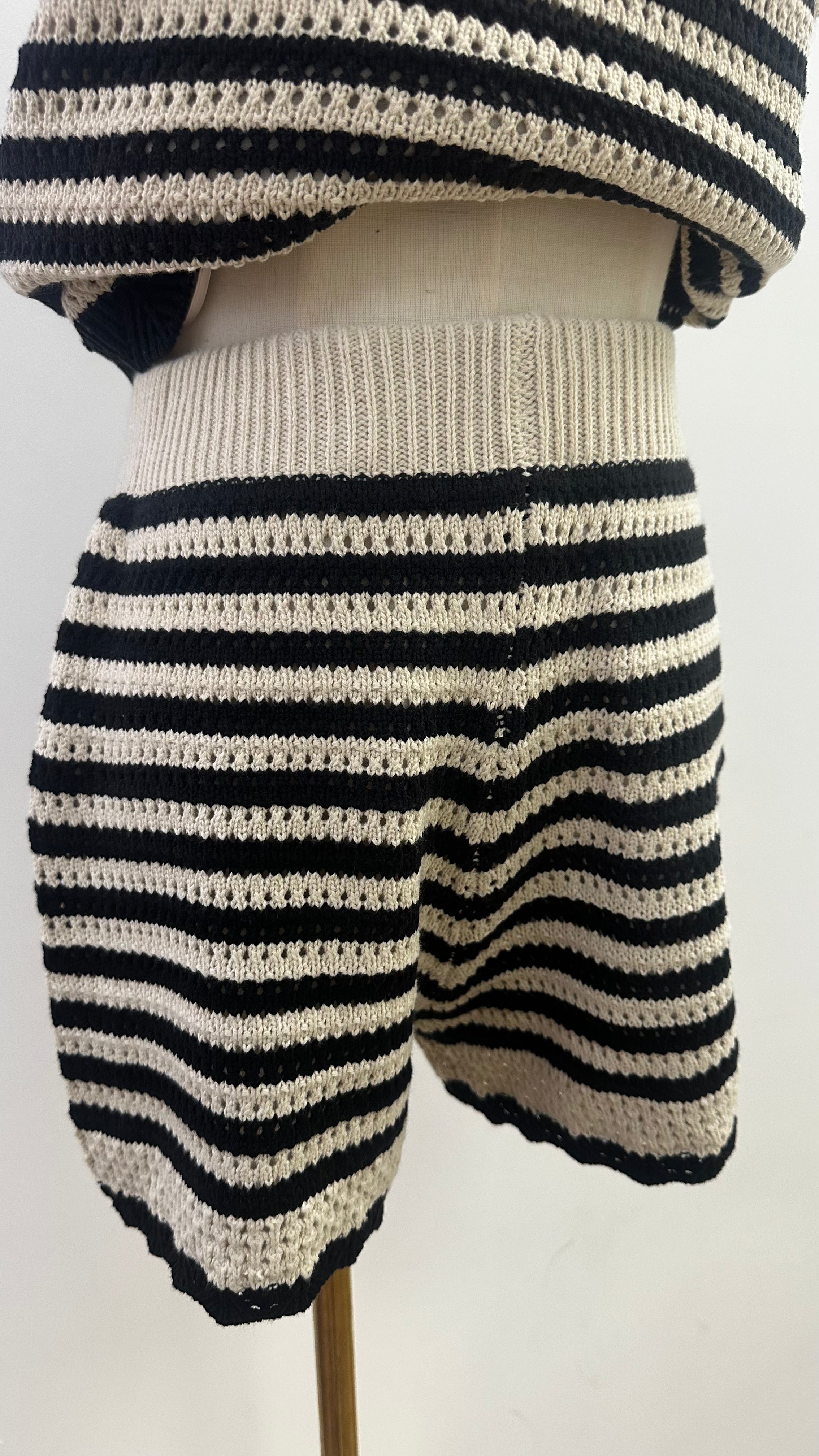 Knit Striped Short set- SOLD SEPARATELY- shorts only