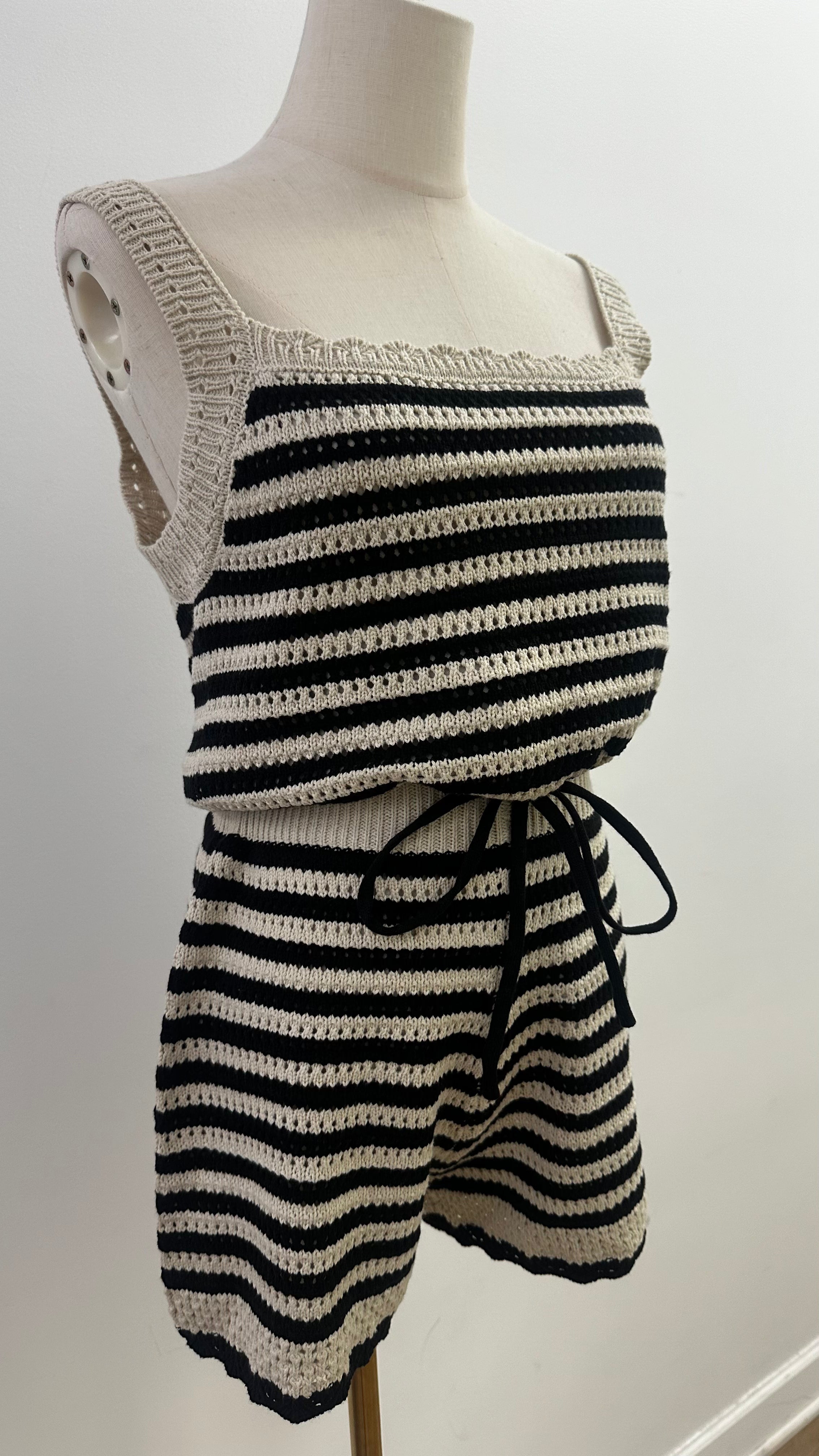 Knit Striped Short set- SOLD SEPARATELY- Top only