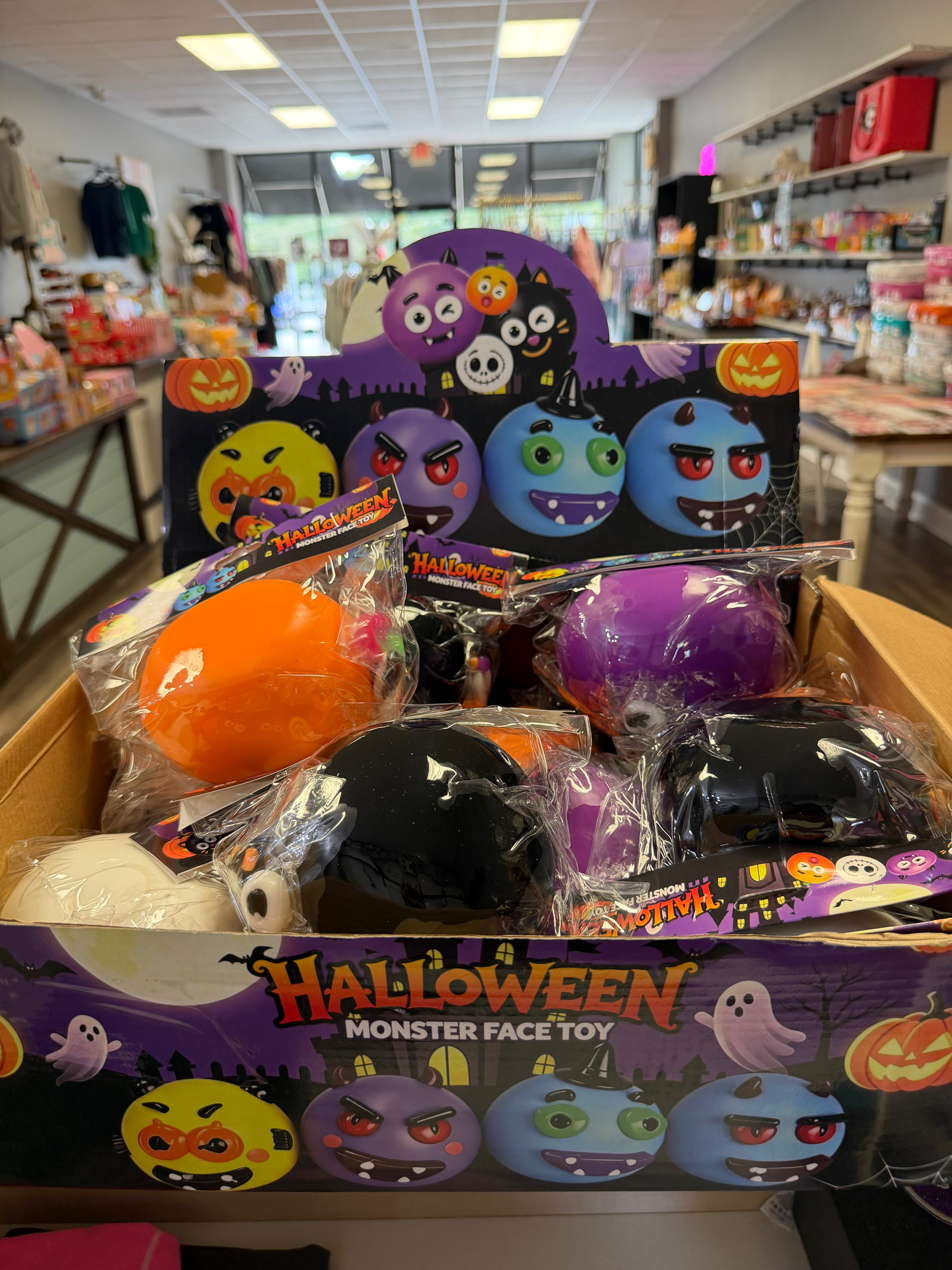 Halloween funny faces ball