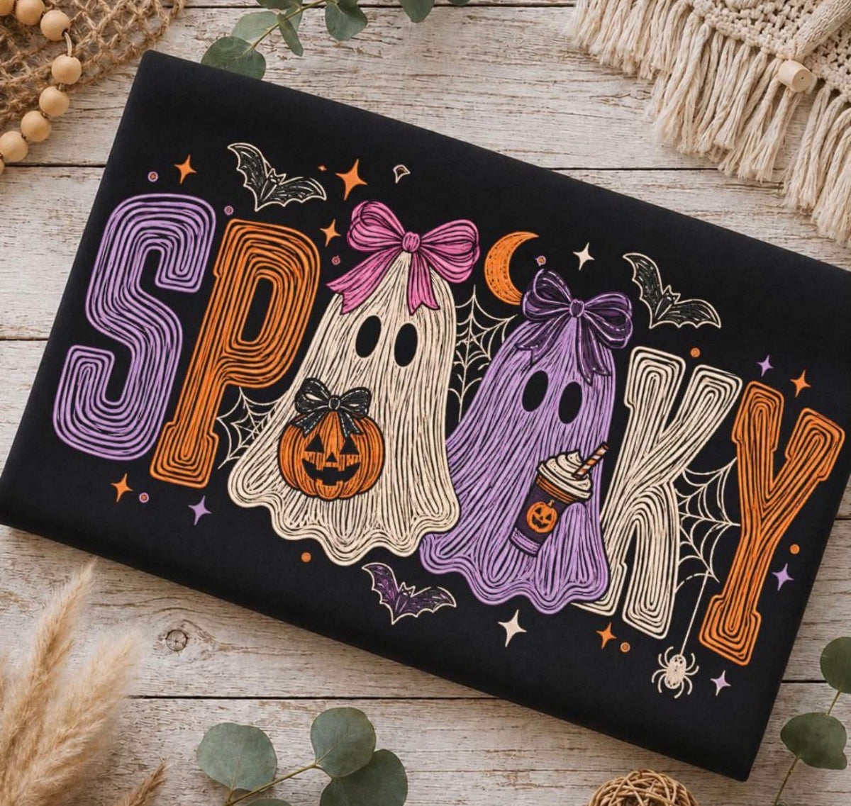 Spooky Girly Ghost cc flash sale tee