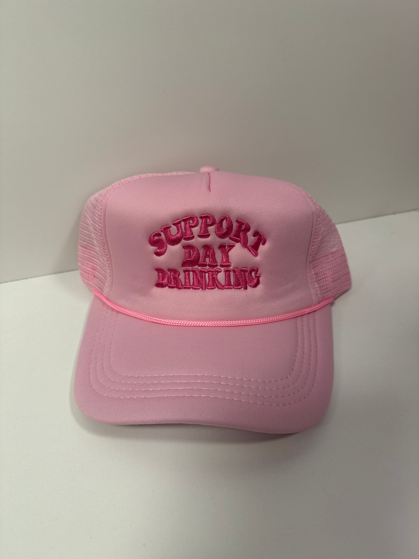 Support Day Drinking Embroidered Trucker Foam Hat