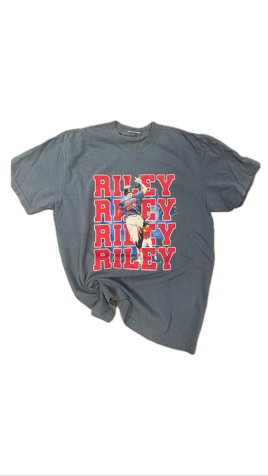 Riley stacked braves youth cc tee