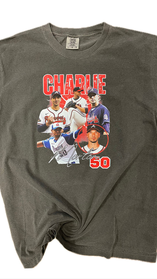 Charlie 50 Faces Pepper Tee