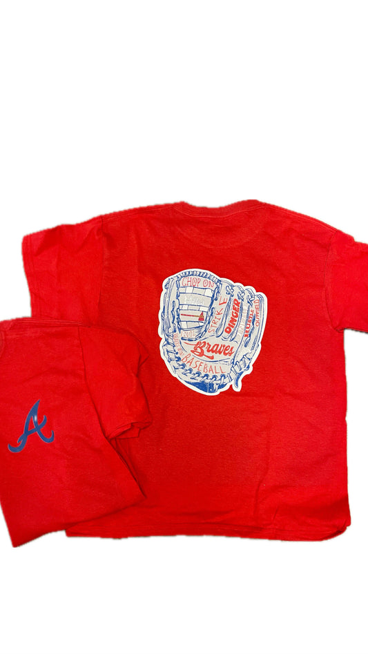 Braves Glove Doodle YOUTH Tee