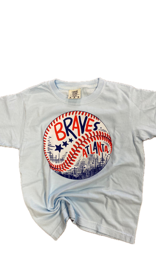 Braves Doodle Ball Youth Tee