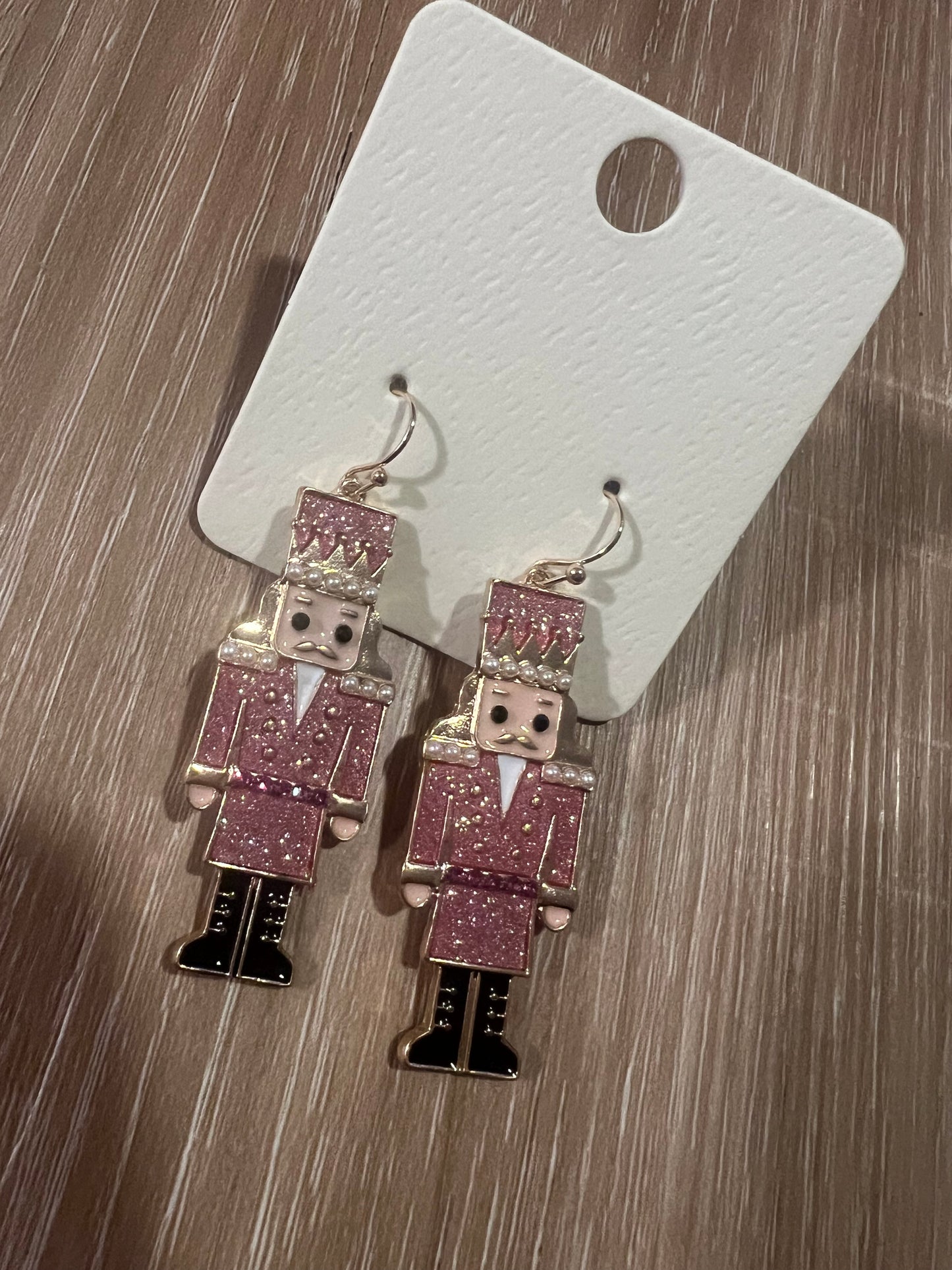 Pink Nutcracker Dangles