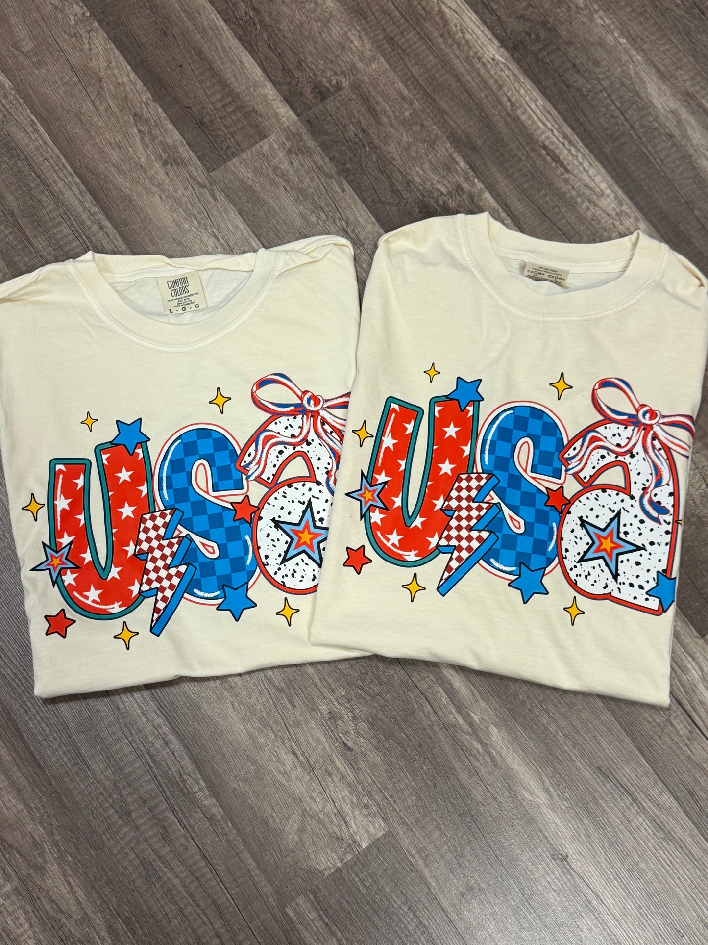 USA Stars With Polka Dot Detail CC tee