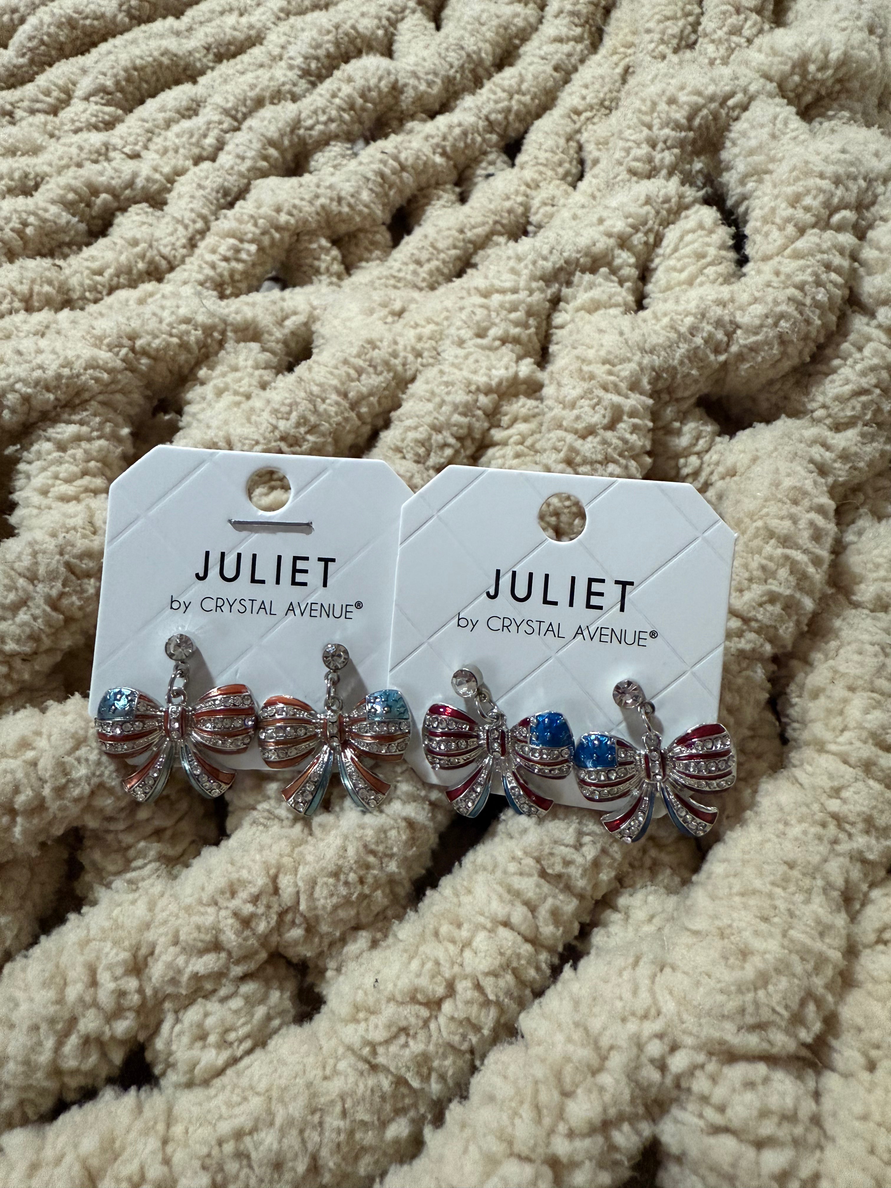 USA Patriotic Bow Dangles