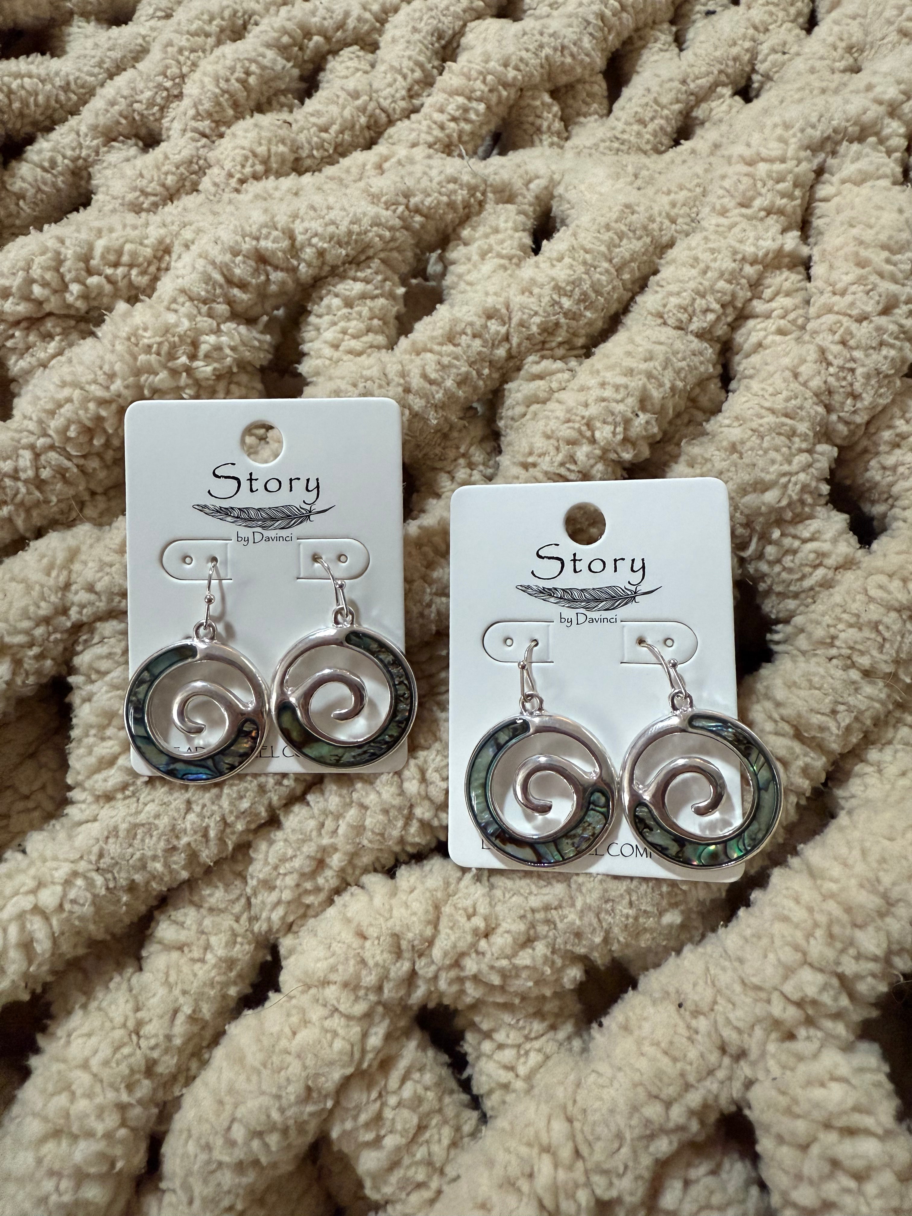 Beach Waves Dangle Earrings