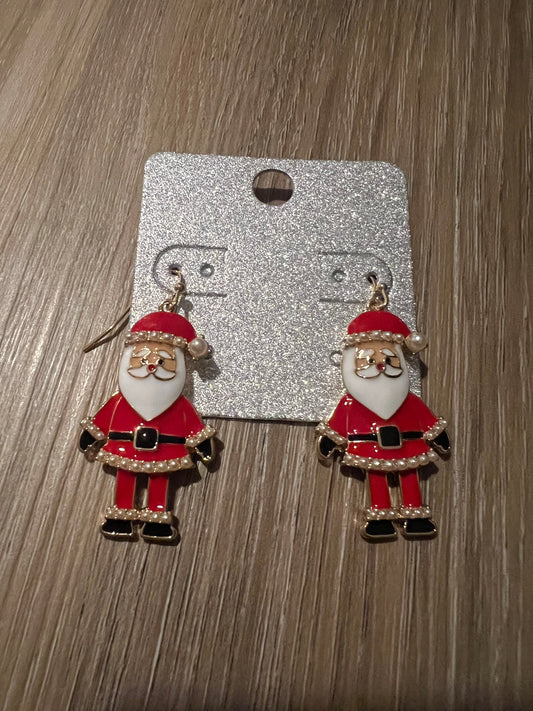 Red Santa Dangles