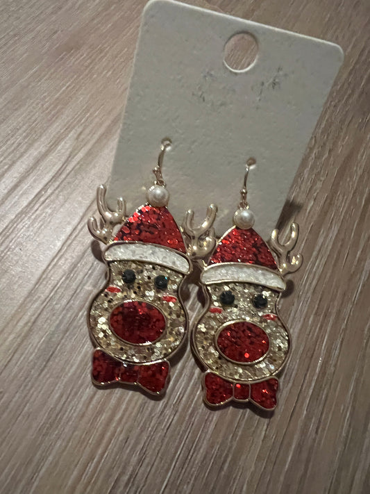 Reindeer Glitter Dangles