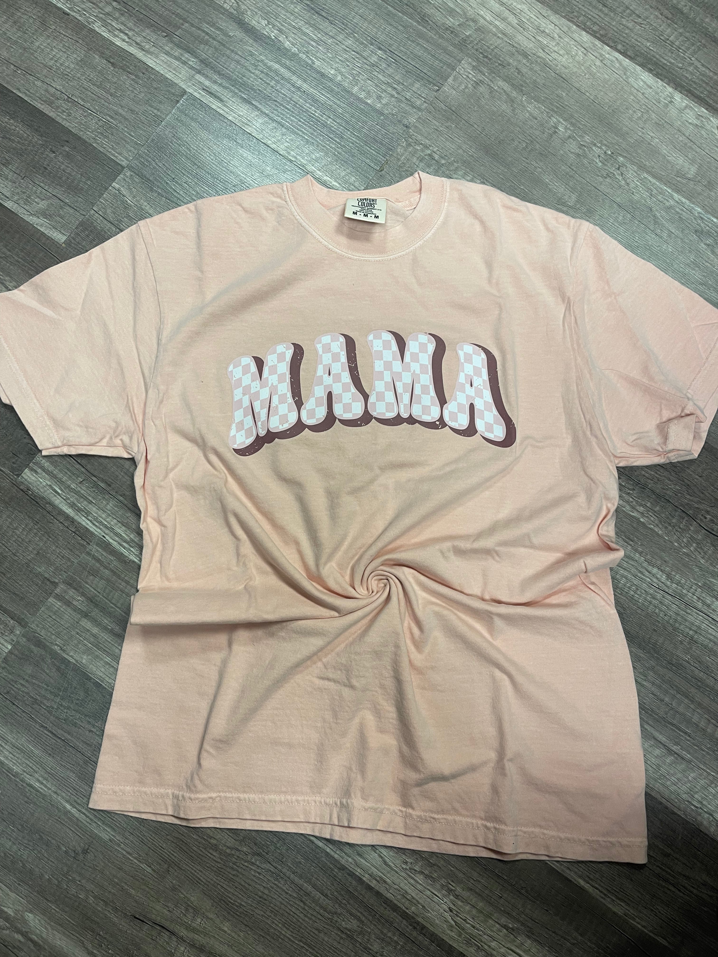 MAMA Checkered Bubble Tee