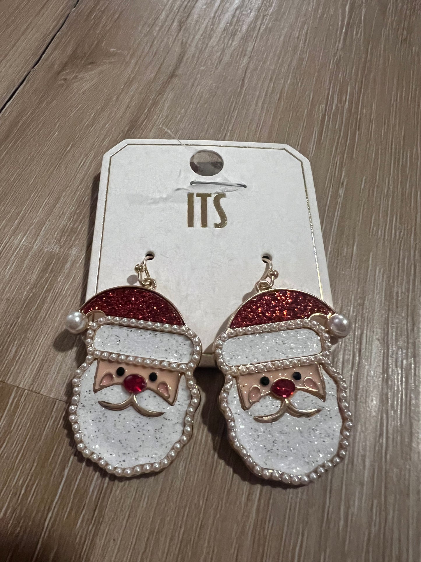 Glitter Santa Dangles