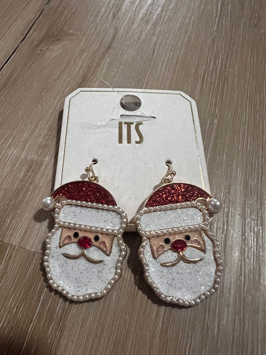 Glitter Santa Dangles