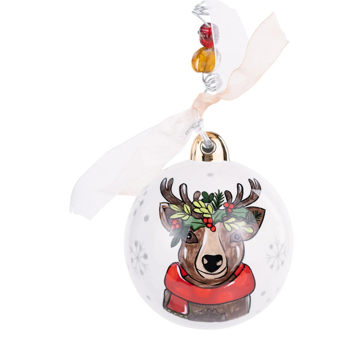 Merry Christmas Reindeer Ornament