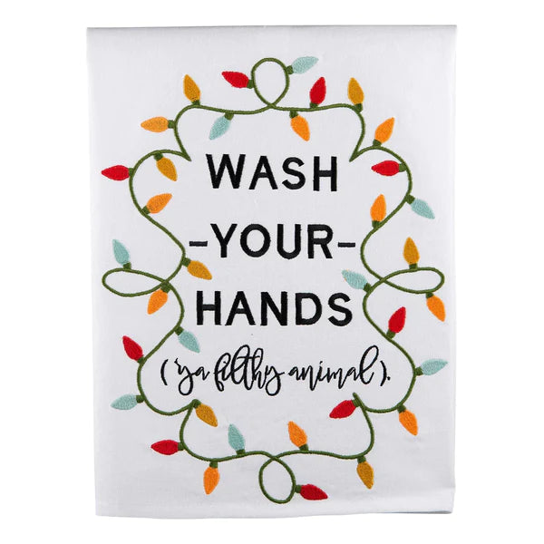 Wash your Hands Light Tea Towel