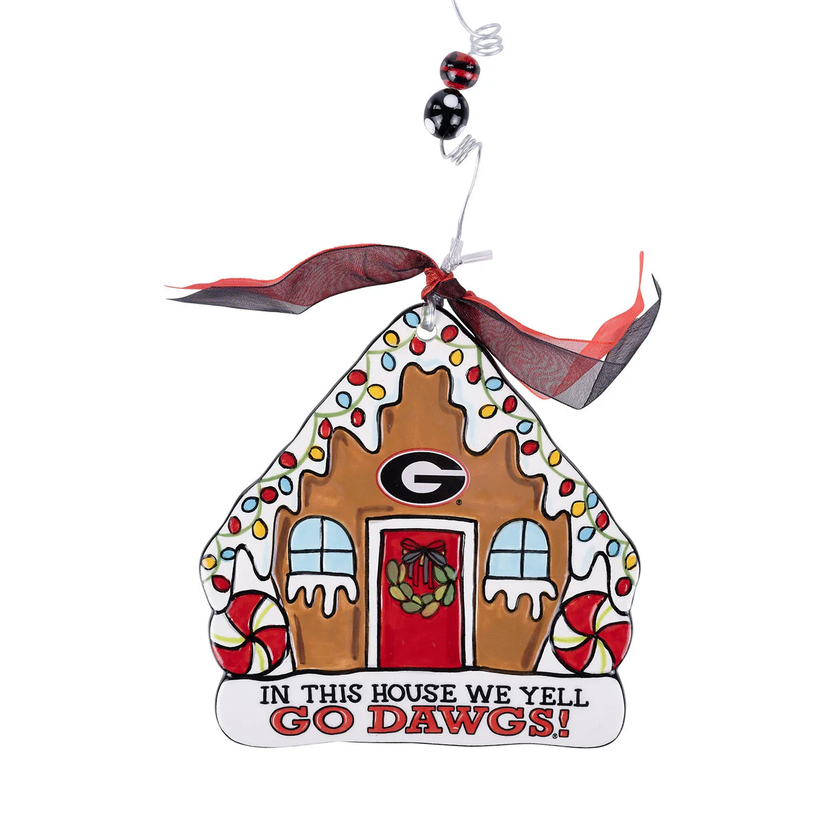 In this House We Yell Go Dawgs Ornament