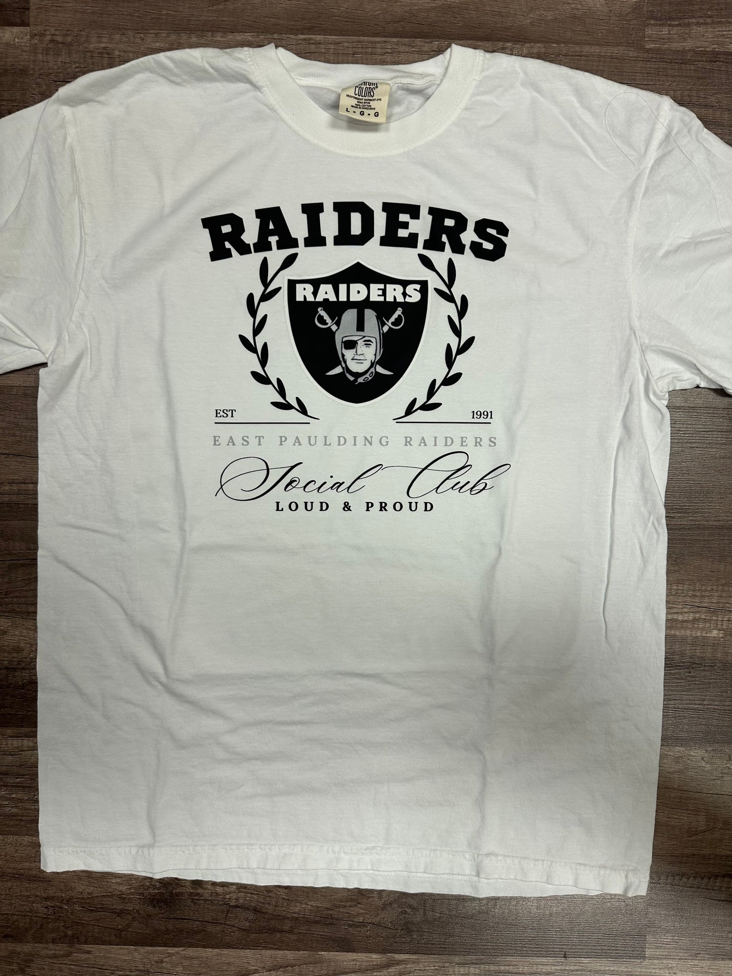East Paulding Raiders social club cc tee