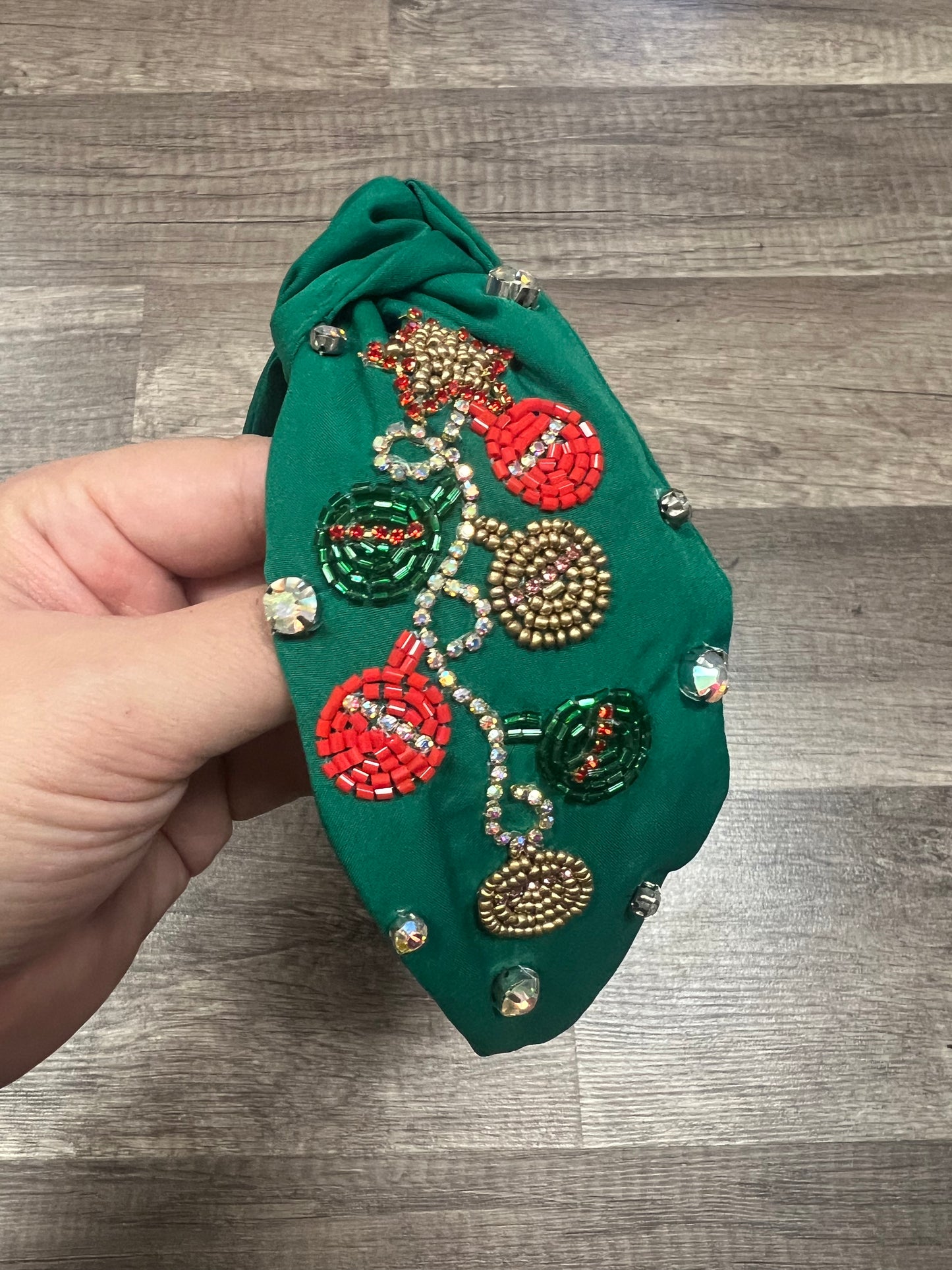 Green Ornament Headband