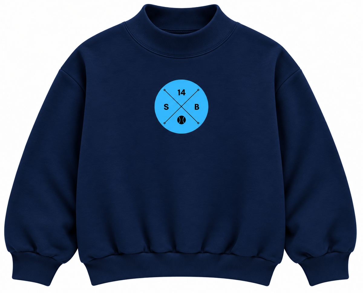 Six 14 navy Mockneck Sale