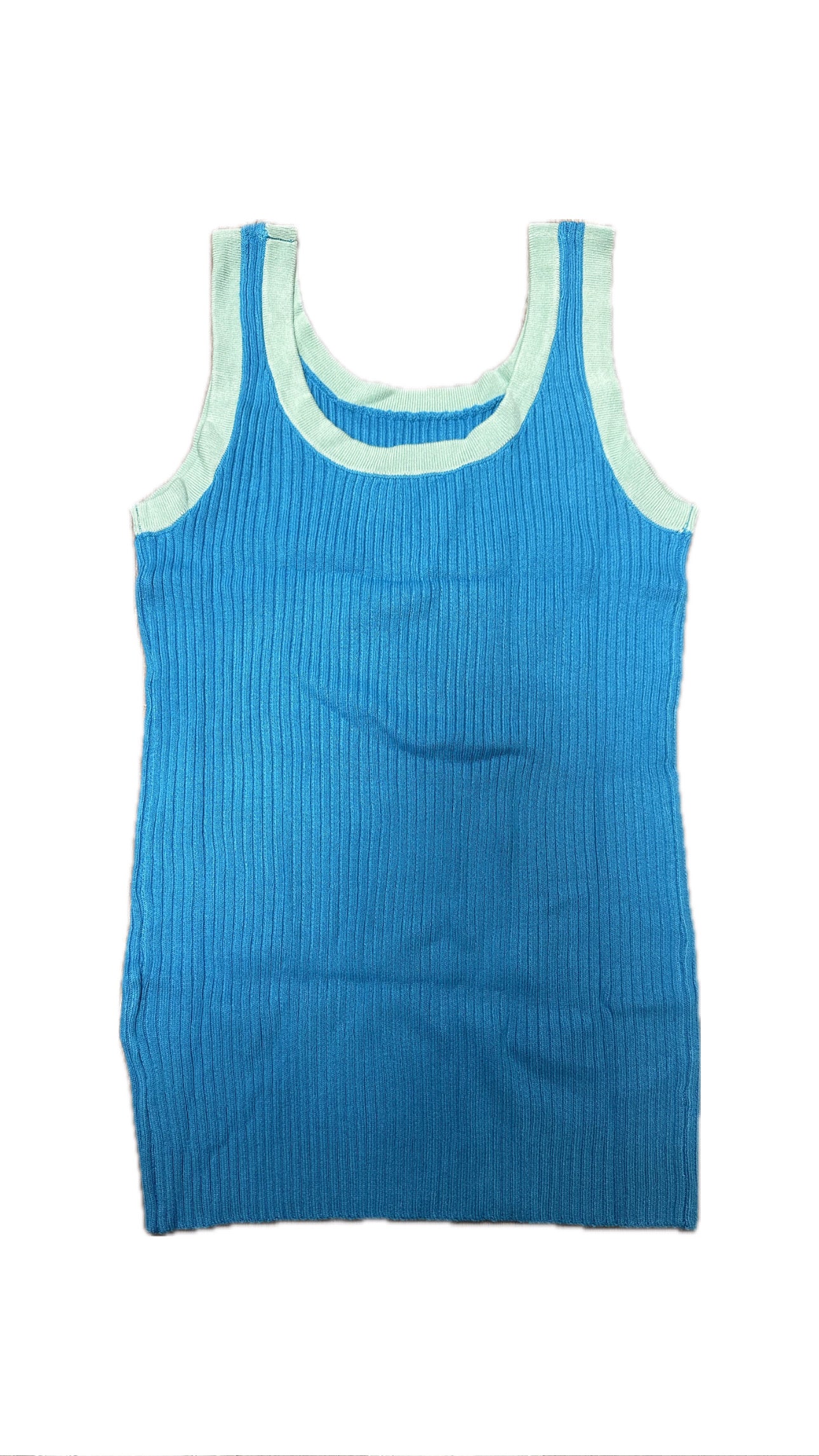 Two Tone Tank (Blue & Green)