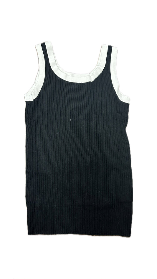 Two Tone Tank (black & white)