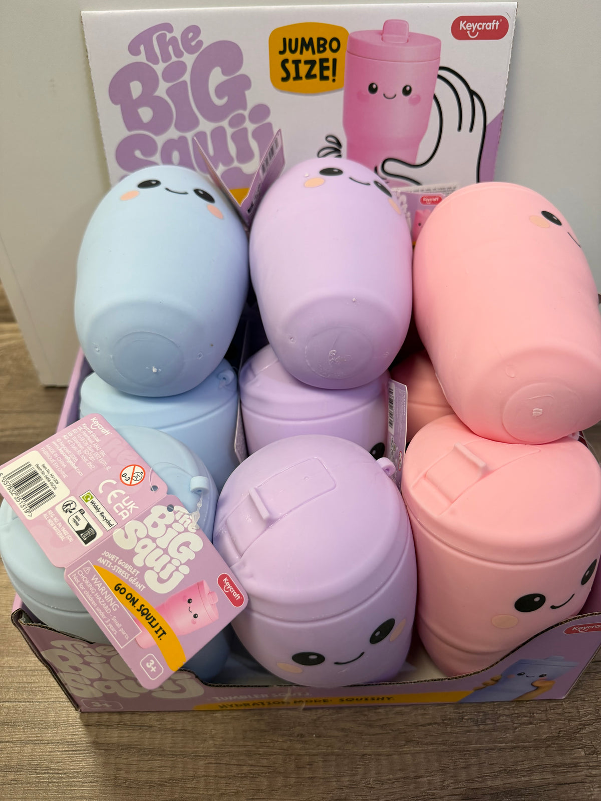 The Big Squij- Drink Cup Assorted Colors - Keycraft