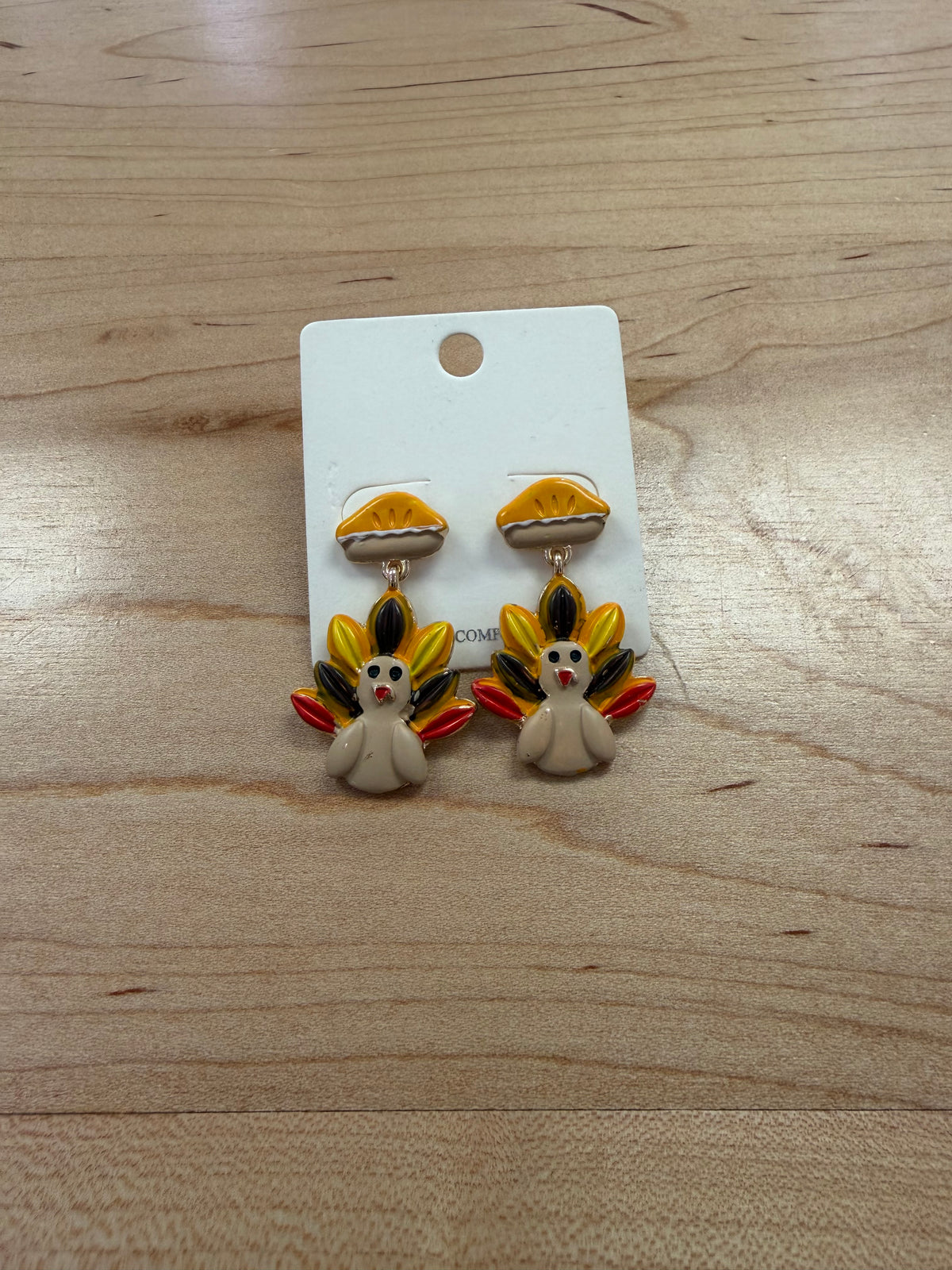 Turkey with Pie Earring